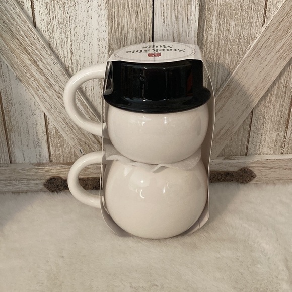 Target BP Christmas 2023 Snowman Stackable Mugs - Picture 2 of 3